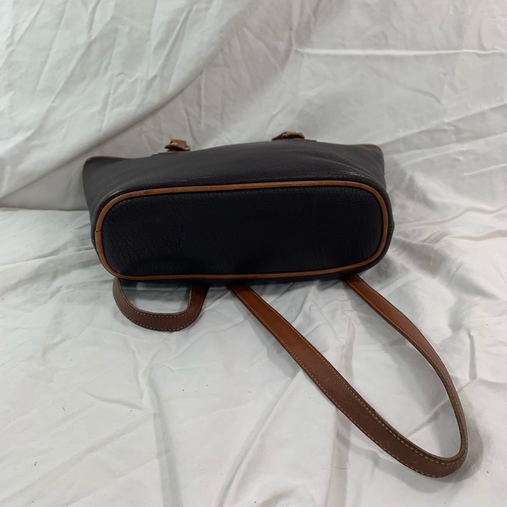Vintage DOONEY & BOURKE brown pebbled leather tote shopper bag All Weather - Picture 9 of 16